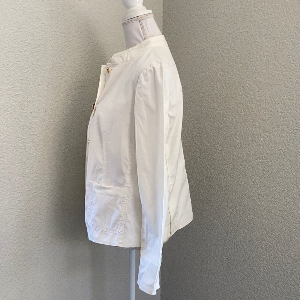 Talbots White Ivory Button Down Jacket - Picture 2 of 7